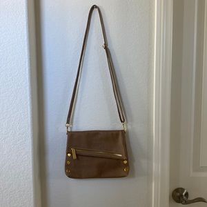 Brown shoulder hammit bag